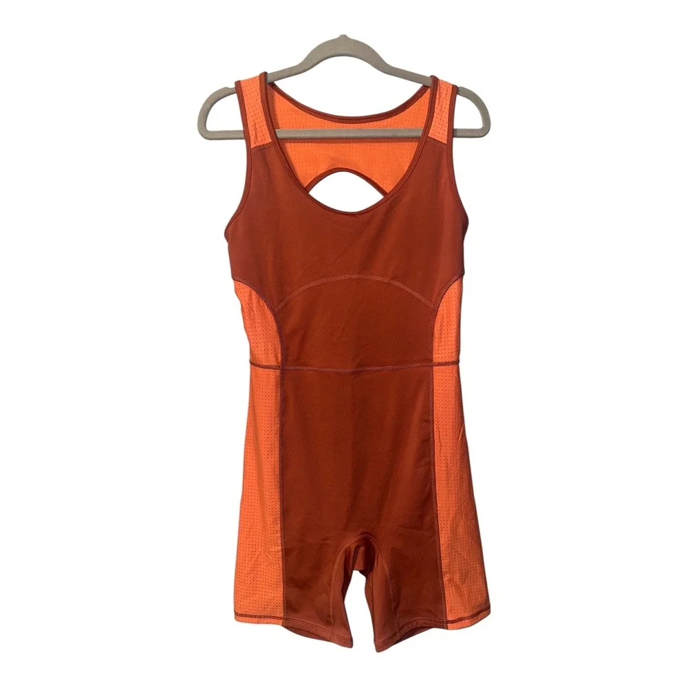 Fabletics Motion365 Terracotta Shorts One Piece, Medium (approx. size) - Picture 2 of 10
